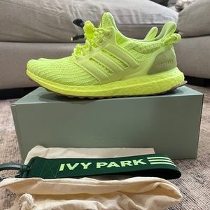 Beyoncé Ivy Park Ultra Boost, Volt Color with gum bottom, Womens size 38.